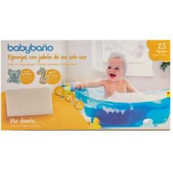 BABYBAÑO SPUGNA C/ SAPONE un solo uso 25un