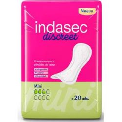 COMPRESA INDASEC DISCREET ABSO MINI/LEGGERO 80ml 20un