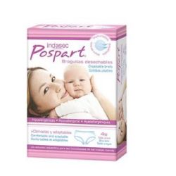 BRAGA INDASEC DESECHABLE POST PARTO T/U 4un