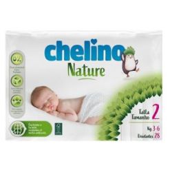 CHELINO PAÑAL INF natura T/2 3-6kg 28un