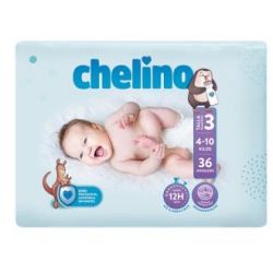 CHELINO PAÑAL INF sdraiato T3 4-10kg 36un