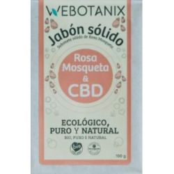 sapone SOLIDO CBD-ROSA MOSQUETA 100gr BIO VEGAN