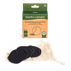 DISCOS STRUCCANTI BAMBU cotone nero 6uds.