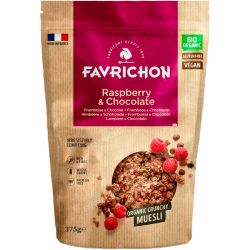CRUNCHY MUESLI RASPBERRY CHOCOLATE 375 gr. BIO SG VEGANO
