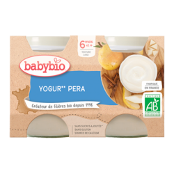 BABYBIO YOGUR PERA 2X130