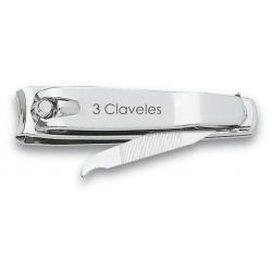 3 CLAVELES CORTA UNAS CON LIMA 6 CM