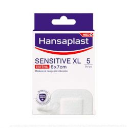 HANSAPLAST SENSITIVE XL 6X7 STERILE 5 STRIPS