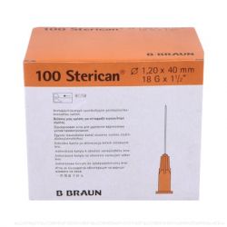 AGUJAS STERICAN 18G / 1,2X40MM ROSA 100UD VET