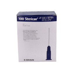 AGUJA HIPO STERICAN 23G 60- 6 MM CONO AZZURRO 100 UN - 4665600