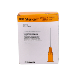 AGUJAS STERICAN 20 G/0,9 X 70 MM GIALLO 100UD VET