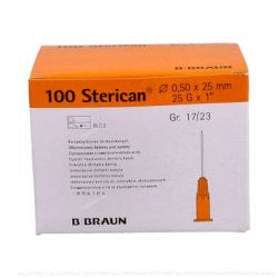 AGUJAS STERICAN 25G / 0,5X25MM ARANCIONE 100UD VET