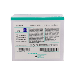 PALOMILLA INFUSIONE CORTA DURATA VENOFIX G-23 20 MM 50 UN