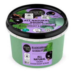 ESFOLIANTE CORPOREO DI ZUCCHERO«RIBES NERO E EUCALIPTO CON