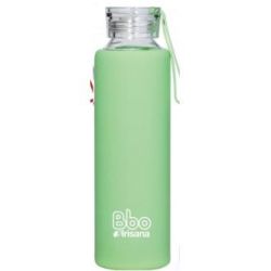 BOTELLA BOROSILICATO con silicona verde 550ml BBO4