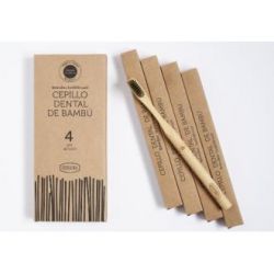 CEPILLO DENTALE BAMBU con carbon attivato 4uds IR01