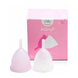 IRISCUP coppa mestruale taglia L due coppe. IR40X2.L