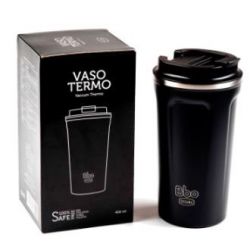 VASO TERMO ACCIAIO INOXIDABILE nero 450ml. BBO19.NE