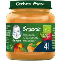 GERBER TARRITO ORGANIC MELA ALBICOCCA E PESCA 125 G
