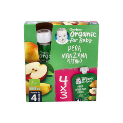 GERBER POUCH PERA, MELA E BANANA 90 G 4 U