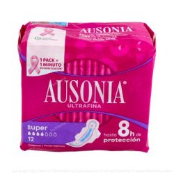 AUSONIA COMPRESA HIG AD ALAS SUPER 12 U