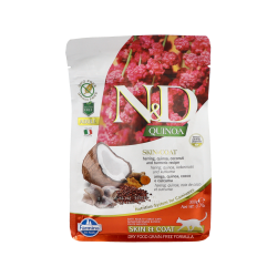 ALIMENT N&D QUINOA GF GATO PELLE E MANTO ARENQUE 300 G VET