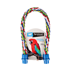 FERPLAST PERCHA FLEXIBLE DI COTONE PER LORO 75CM VET