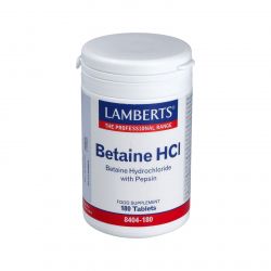 BETAINA HCI 324mg./PEPSINA 5mg. 180 cpr.