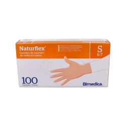 NATURFLEX GUANTI VINILE TRASPARENTE S/POLVERE T/P 100 UN