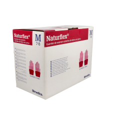 GUANTI NATURFLEX DI ESAME EST S/POLVERE T/M 100 UN