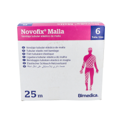 VENDAJE NOVOFIX TUBO ELASTICO RETICOLARE 25M N6 130354