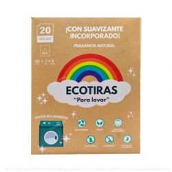 ECOTIRAS PER LAVATRICE DETERGENTE con ammorbidente 20fogli ECO