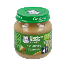 GERBER TARRITO ORGANICO PERA BANANA 125G