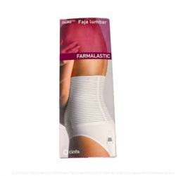 FAJA ABDOMINAL VELCRO T/1 75-95 CM BIANCO