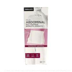 FAJA ADDOMINALE VELCRO T/2 95-115 CM BIANCO