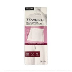 FAJA ABDOMINAL VELCRO T/3 115-130 CM BIANCO