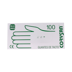 CORYSAN GUANTI PLASTICO TACTO T/U 100 UN