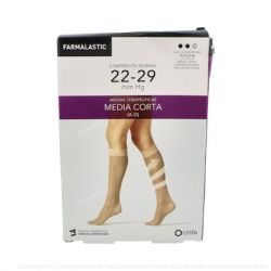 FARMALASTIC MEDIA COR NOR C/PUNT BEIGE T/REI-P T:28-29 P:43-45 CM 2 UN