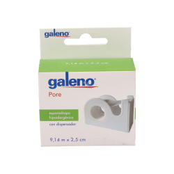 GALENO ESPARADRAPO IPOALLERGENICO PORE PAPEL 9,14 MX2,5 CM BIANCO