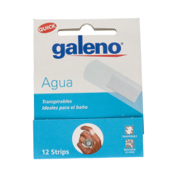 GALENO TIRITAS QUIT-RAP PLAST TRANSP 12 U
