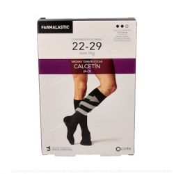 FARMALASTIC CALCETIN NOR ELASTICO NERO T/G T:25-28 P:36-46 CM 2 UN