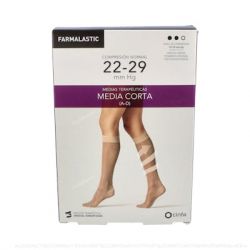 FARMALASTIC MEDIA COR NOR C/PUNT BEIGE T/M T:22-23 P:34-36 CM 2 UN