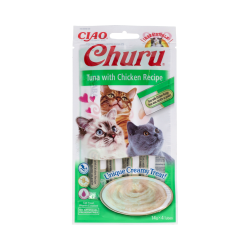 CHURU RICETTA DI TONNO CON POLLO 1 BOLSA 4 STICKS DI 14G SNACK
