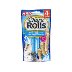 CHURU CAT ROLLS RICETTA DI TONNO CON VONGOLE 1 BUSTA DI 4 STICK