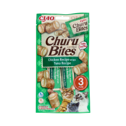 CHURU CAT BITES RICETTA DI TONNO 1 BUSTA DI 3 STICKS DI 10G SN