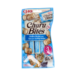 CHURU CAT BITES RICETTA DI TONNO CON VONGOLE 1 BUSTA DI 3 STICK