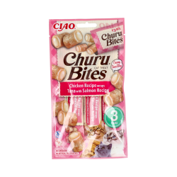 CHURU CAT BITES RICETTA DI TONNO CON SALMONE 1 BUSTA DI 3 STICK