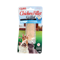 CHURU CAT FILETE DI POLLO IN BRODO DI VONGOLA 1 BOLSA DI 25G