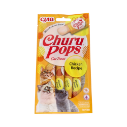 CHURU POPS RICETTA DI POLLO 1 BOLSA 4 STICKS DI 15G SNACK VET
