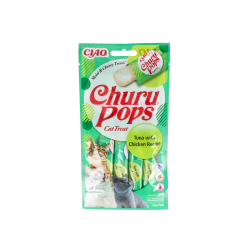 CHURU POPS RICETTA DI ATUN CON POLLO 1 BOLSA 4 STICKS DI 15G
