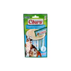 CHURU DOG RICETTA DI POLLO CON FORMAGGIO 1 BUSTA DI 4 STICKS DI 1